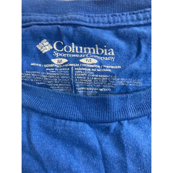 Columbia T-Shirt Adult Men's PFG American Flag Logo Sz M - Picture 4 of 5